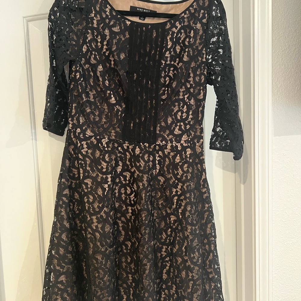 Nine West Black Lace Dress